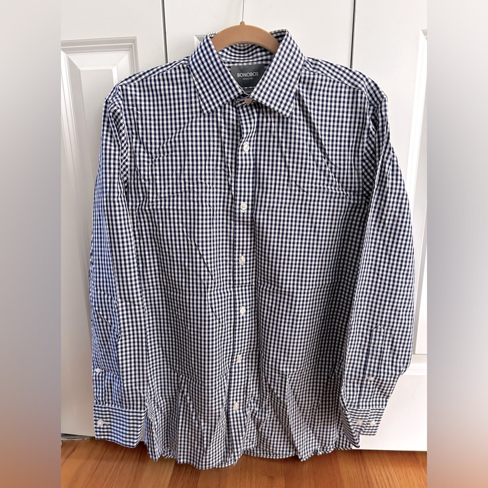 Bonobos Men's Button Down Dress Shirt Size 15 1/2 33